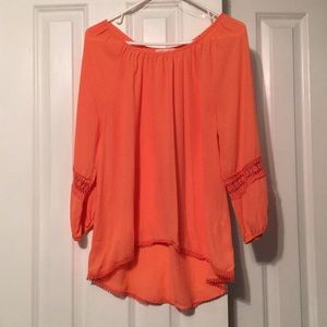 Coral boutique shirt